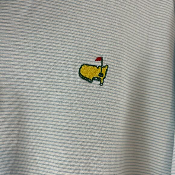 Augusta National Masters Classic Polo - Blue & White Striped - XL Pima Cotton - Picture 6 of 6